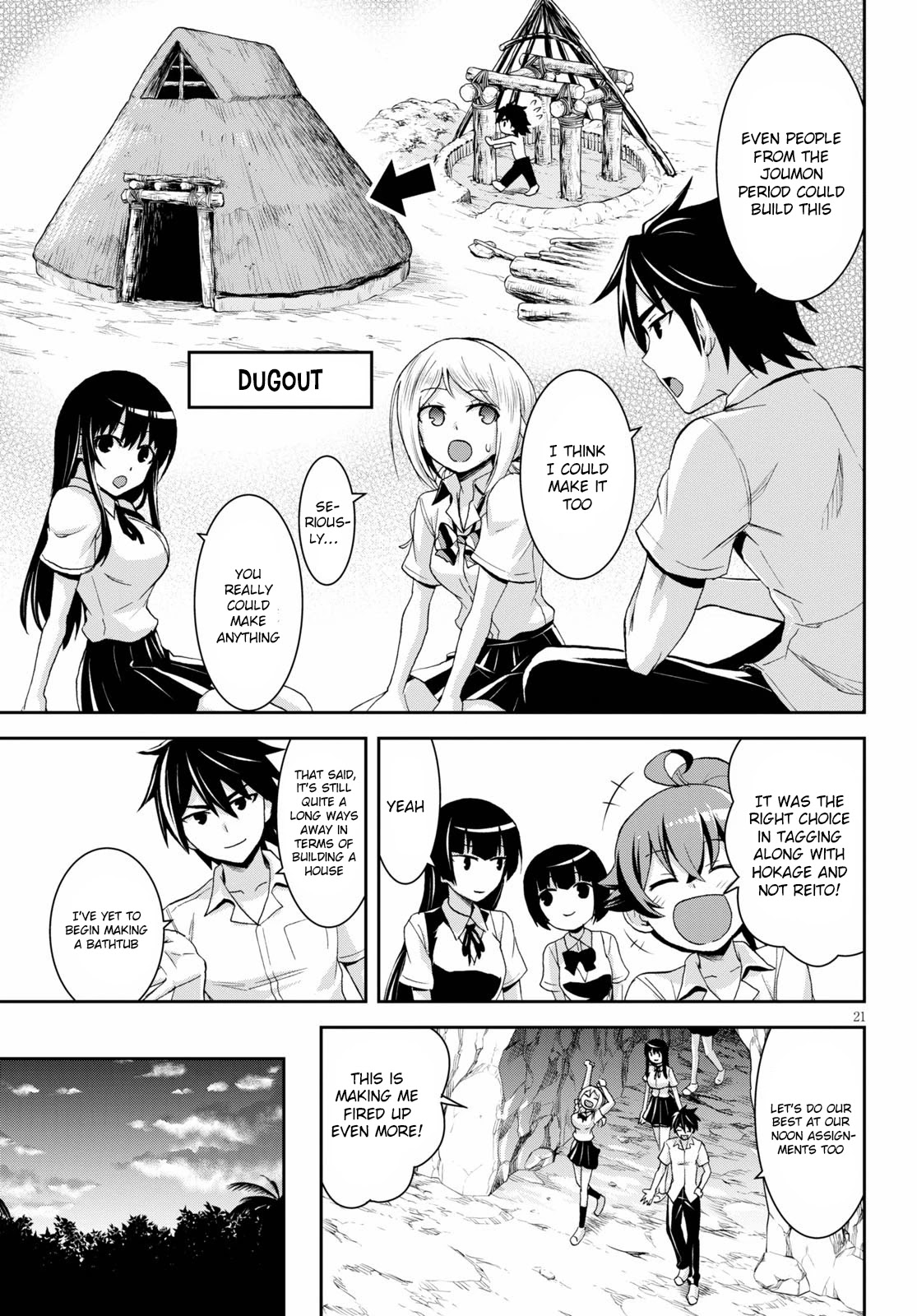 Isekai Yurutto Survival Seikatsu: Gakkou no Minna to Isekai no Mujintou ni Tenishitakedo Ore Dake Rakushou desu Chapter 7 page 24 - Chapter 7