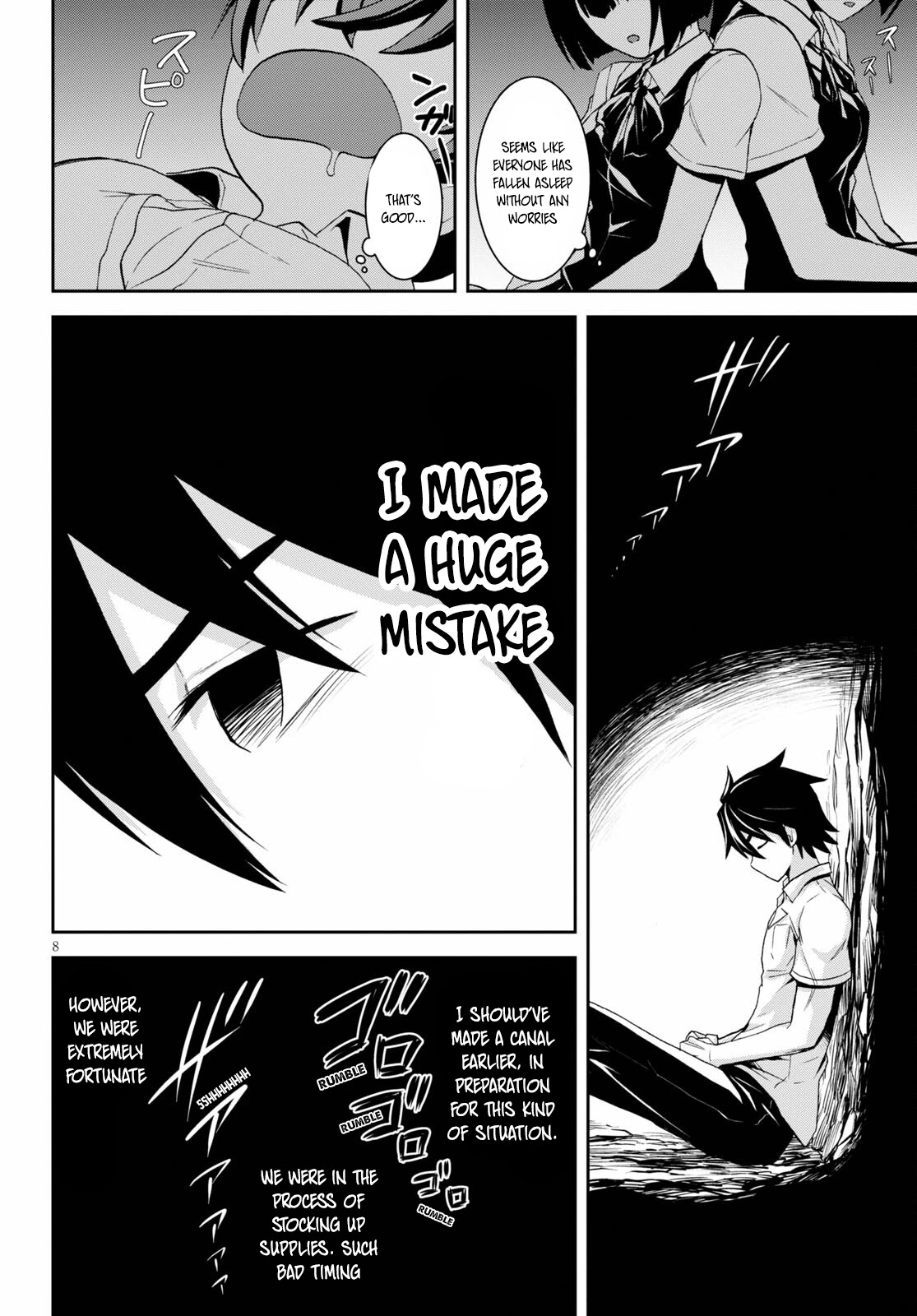Isekai Yurutto Survival Seikatsu: Gakkou no Minna to Isekai no Mujintou ni Tenishitakedo Ore Dake Rakushou desu Chapter 8 page 9 - Chapter 8
