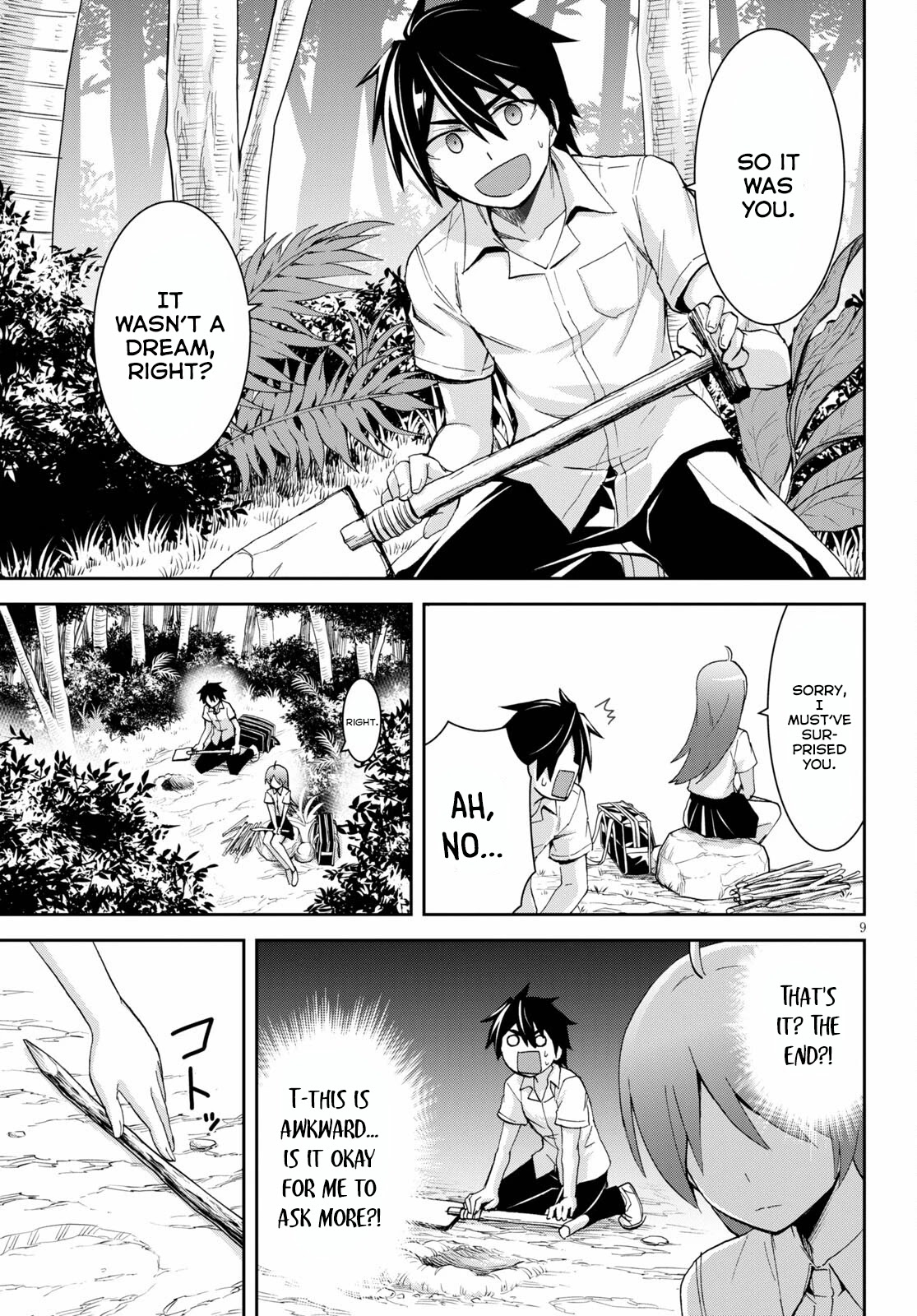 Isekai Yurutto Survival Seikatsu: Gakkou no Minna to Isekai no Mujintou ni Tenishitakedo Ore Dake Rakushou desu Chapter 9 page 10 - Chapter 9