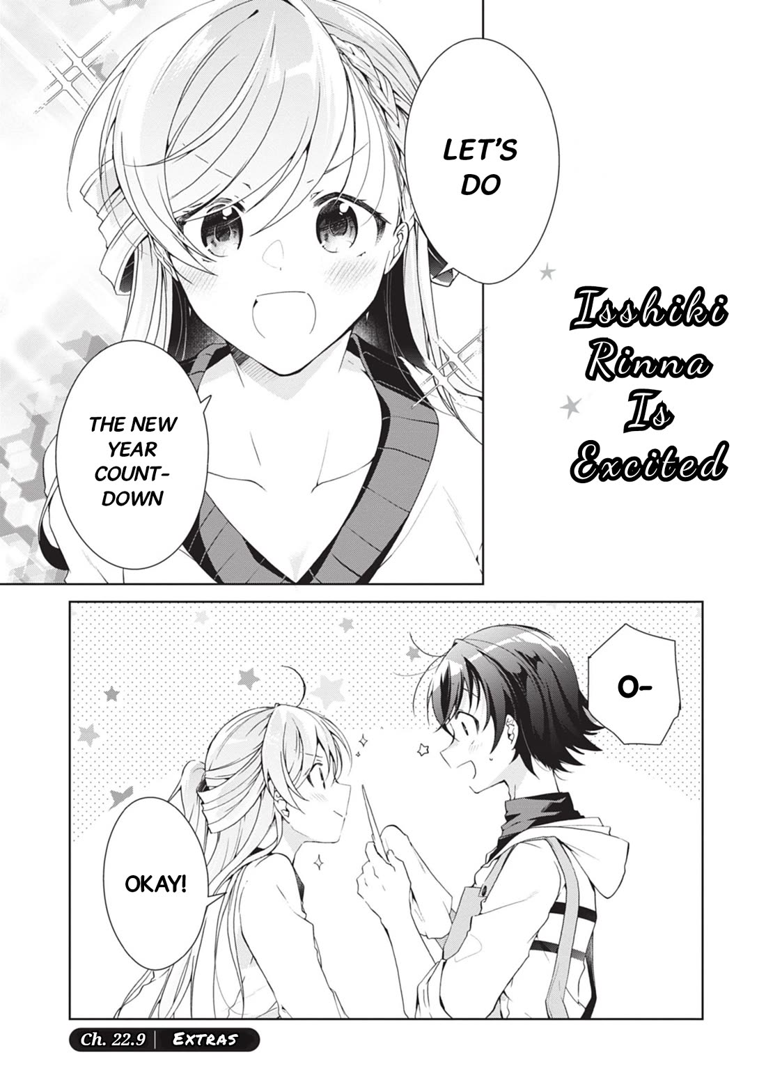 Isshiki-san Wants to Know About Love. Chapter 22.9 page 1 - Chapter 22.9: Isshiki Rinna Is Excited.