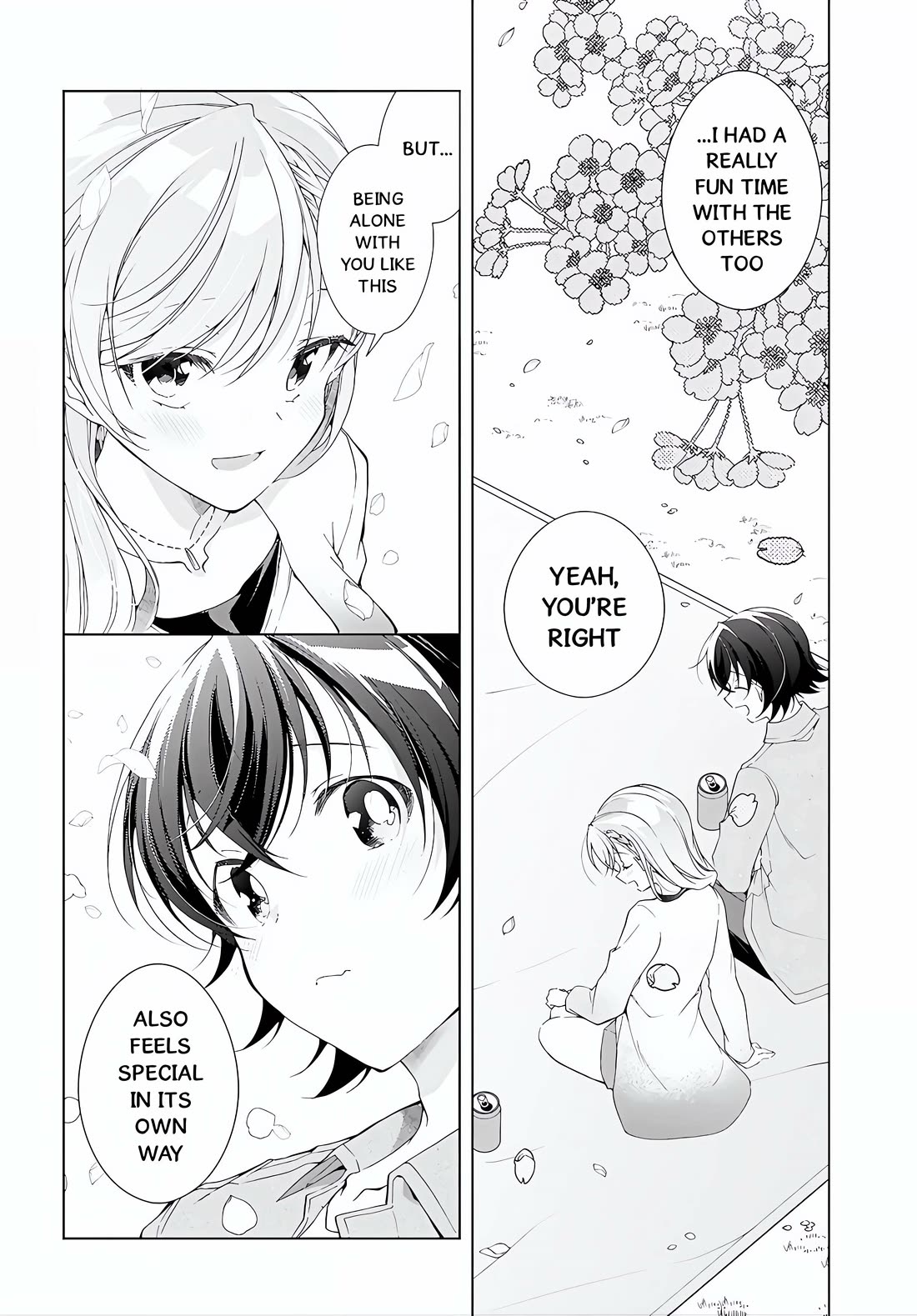 Isshiki-san Wants to Know About Love. Chapter 52.1 page 12 - Chapter 52.1: Isshiki Rinna and Co. Enjoy The Sakura