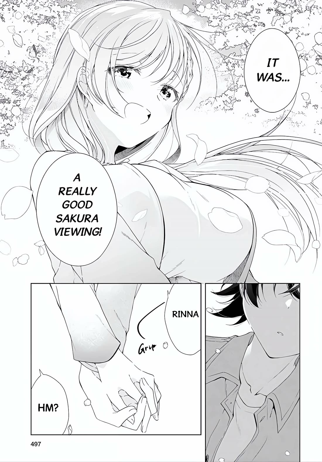 Isshiki-san Wants to Know About Love. Chapter 52.1 page 23 - Chapter 52.1: Isshiki Rinna and Co. Enjoy The Sakura