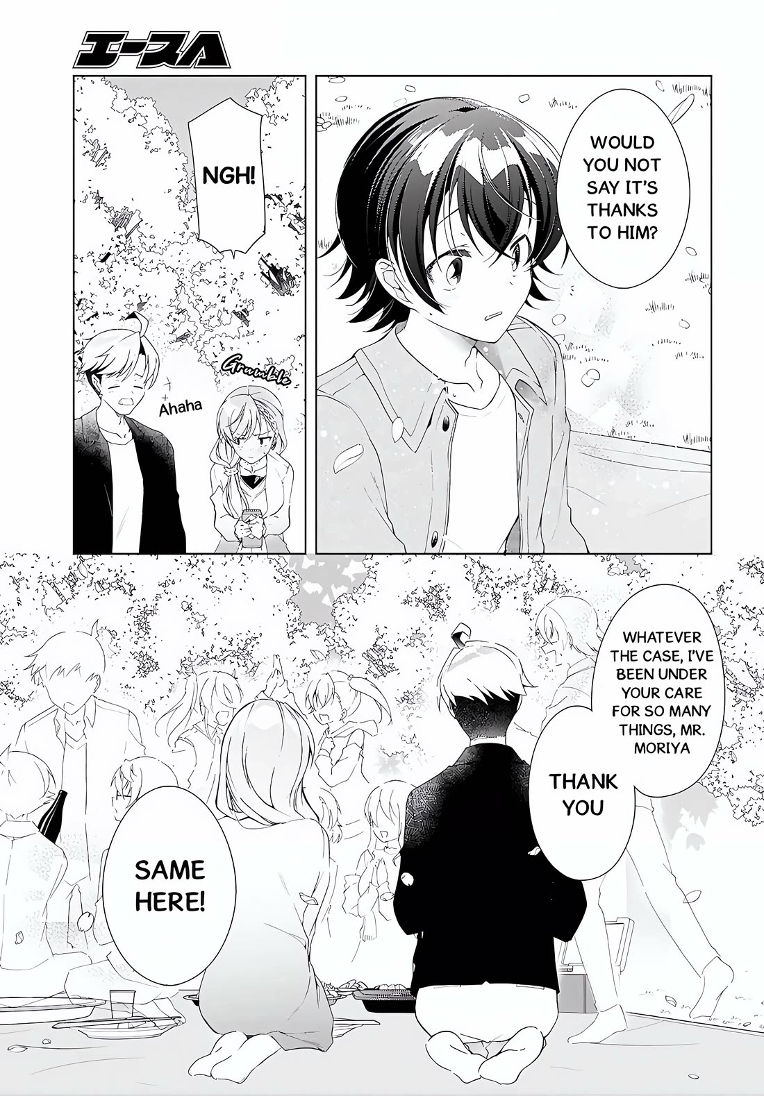 Isshiki-san Wants to Know About Love. Chapter 52.1 page 7 - Chapter 52.1: Isshiki Rinna and Co. Enjoy The Sakura