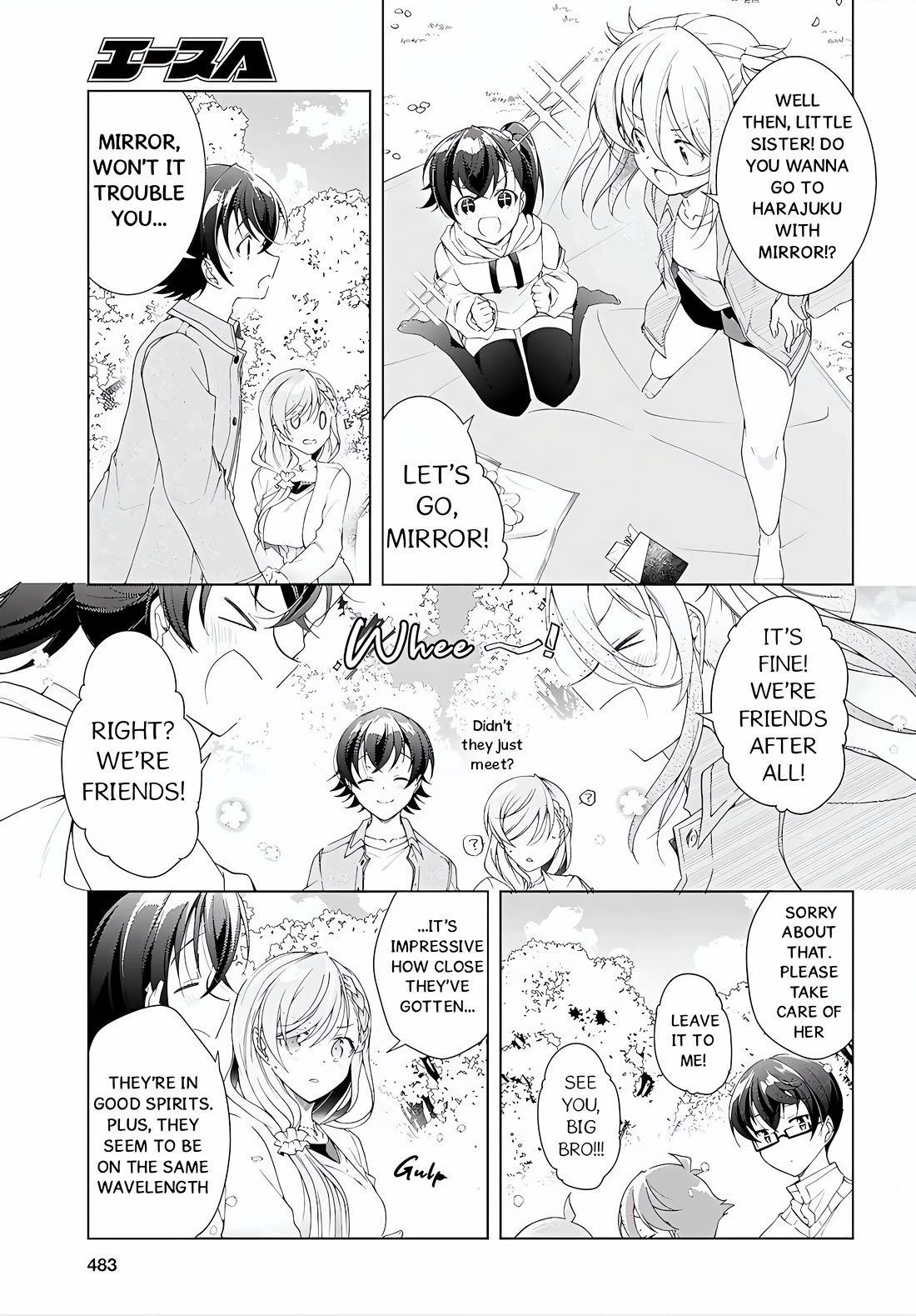 Isshiki-san Wants to Know About Love. Chapter 52.1 page 9 - Chapter 52.1: Isshiki Rinna and Co. Enjoy The Sakura