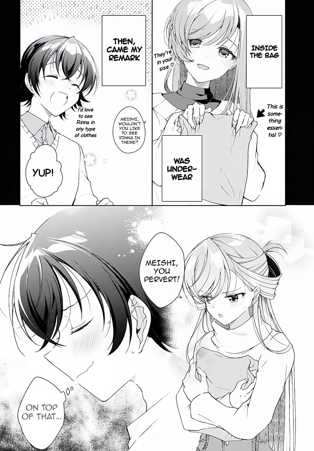 Isshiki-san Wants to Know About Love. Chapter 53 page 7 - Chapter 53: Rokutanda Meishi Chooses Underwear?