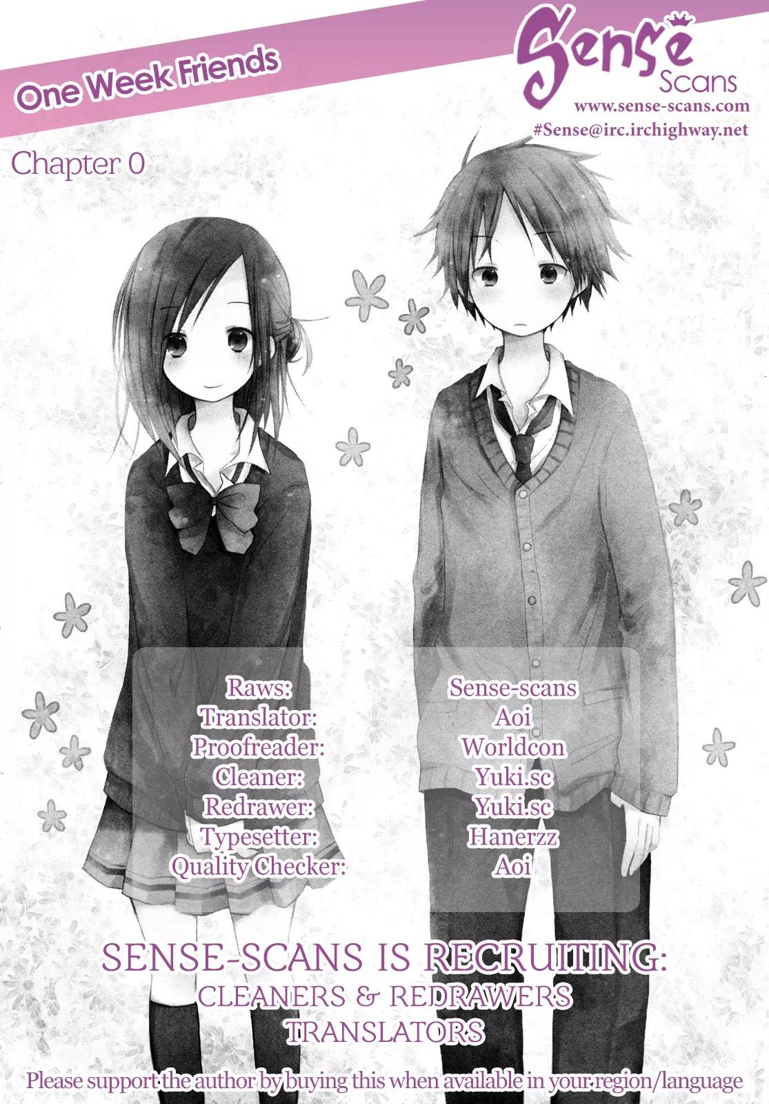 Isshuukan Friends Chapter 0 page 1 - Chapter 0: Beginning of Friendship