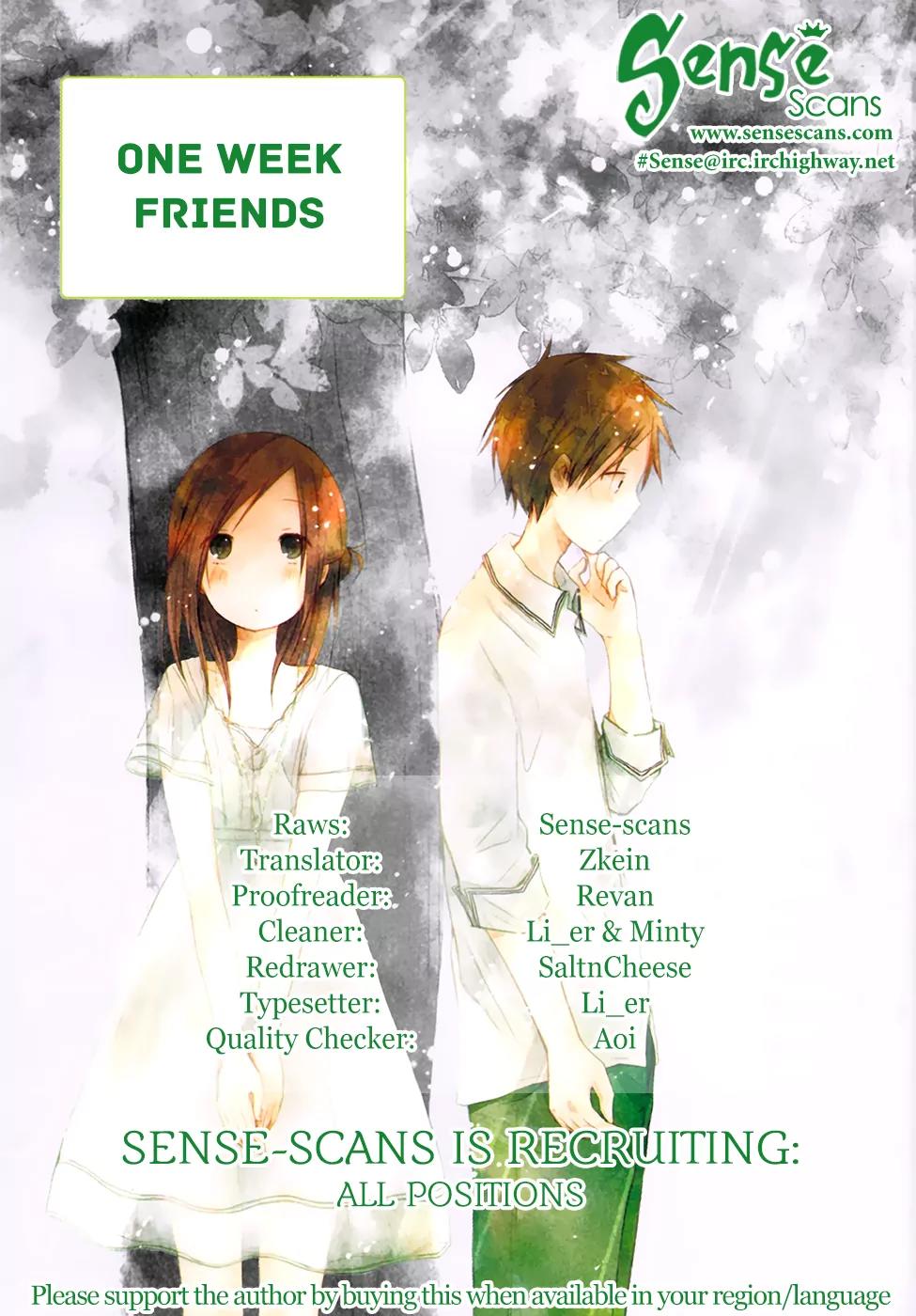 Isshuukan Friends Chapter 10 page 1 - Chapter 10: The Friend I Like