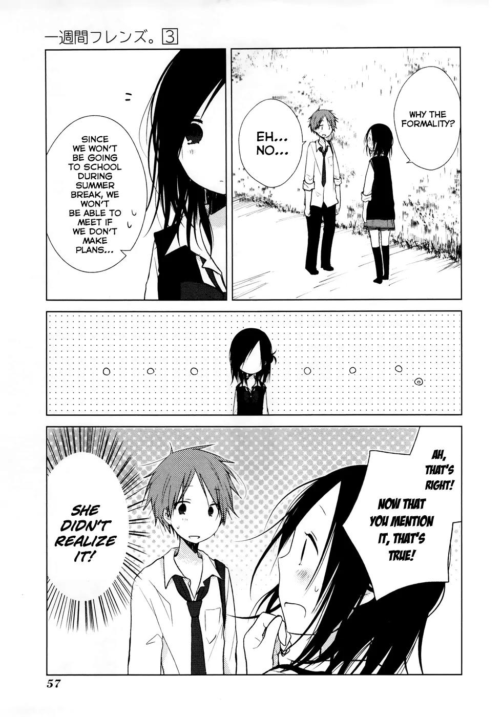 Isshuukan Friends Chapter 11 page 12 - Chapter 11: The Friend I Can't Meet