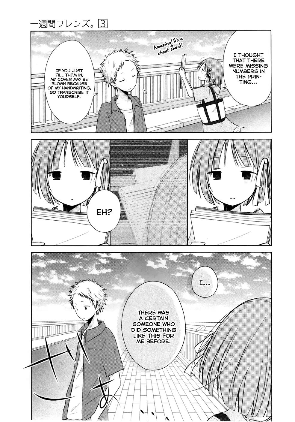 Isshuukan Friends Chapter 13 page 11 - Chapter 13 : The Last Day with a Friend