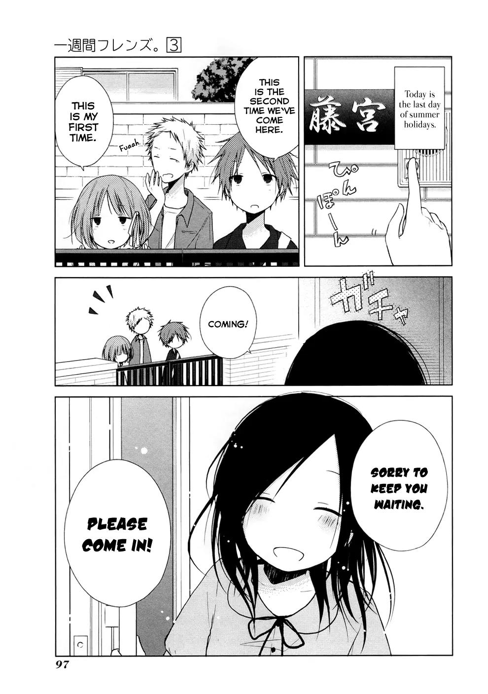 Isshuukan Friends Chapter 13 page 3 - Chapter 13 : The Last Day with a Friend