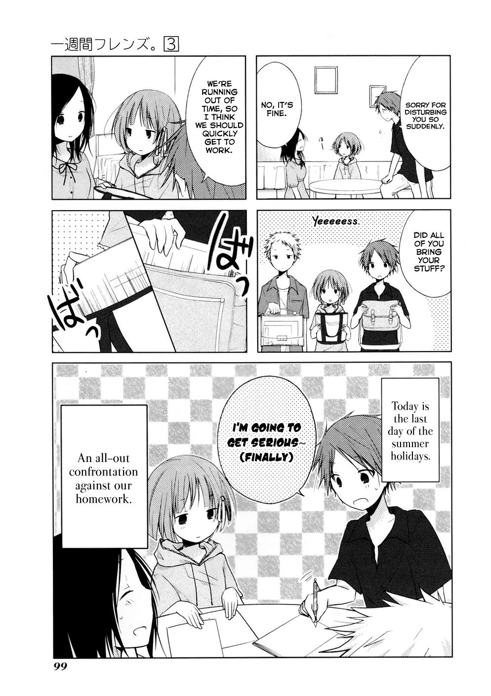 Isshuukan Friends Chapter 13 page 5 - Chapter 13 : The Last Day with a Friend