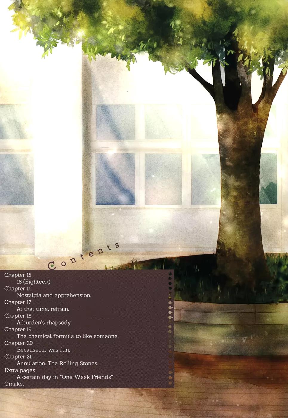 Isshuukan Friends Chapter 15 page 6 - Chapter 15: 18 (Eighteen)