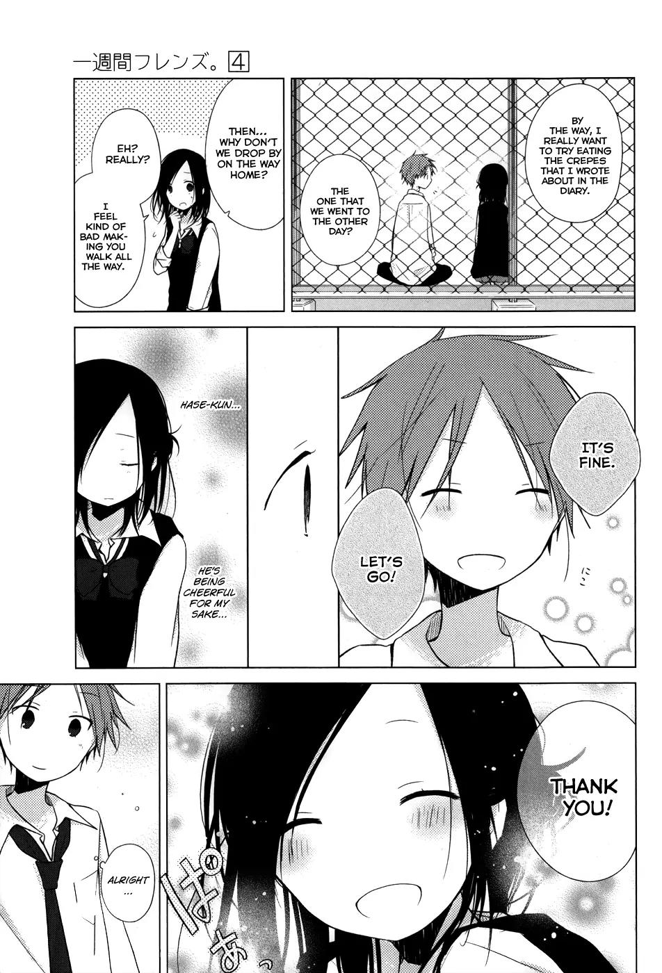 Isshuukan Friends Chapter 16 page 13 - Chapter 16: Nostalgia and Apprehension