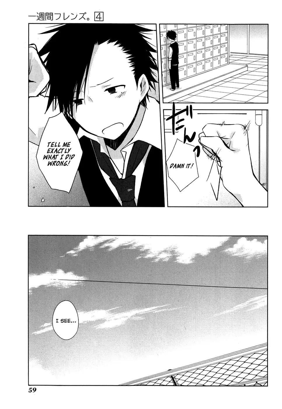 Isshuukan Friends Chapter 18 page 10 - Chapter 18: A Burden's Rhapsody