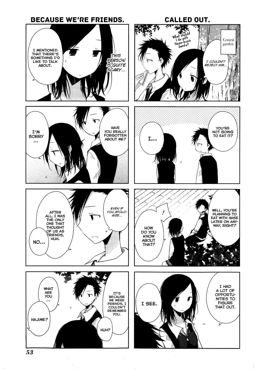 Isshuukan Friends Chapter 18 page 4 - Chapter 18: A Burden's Rhapsody