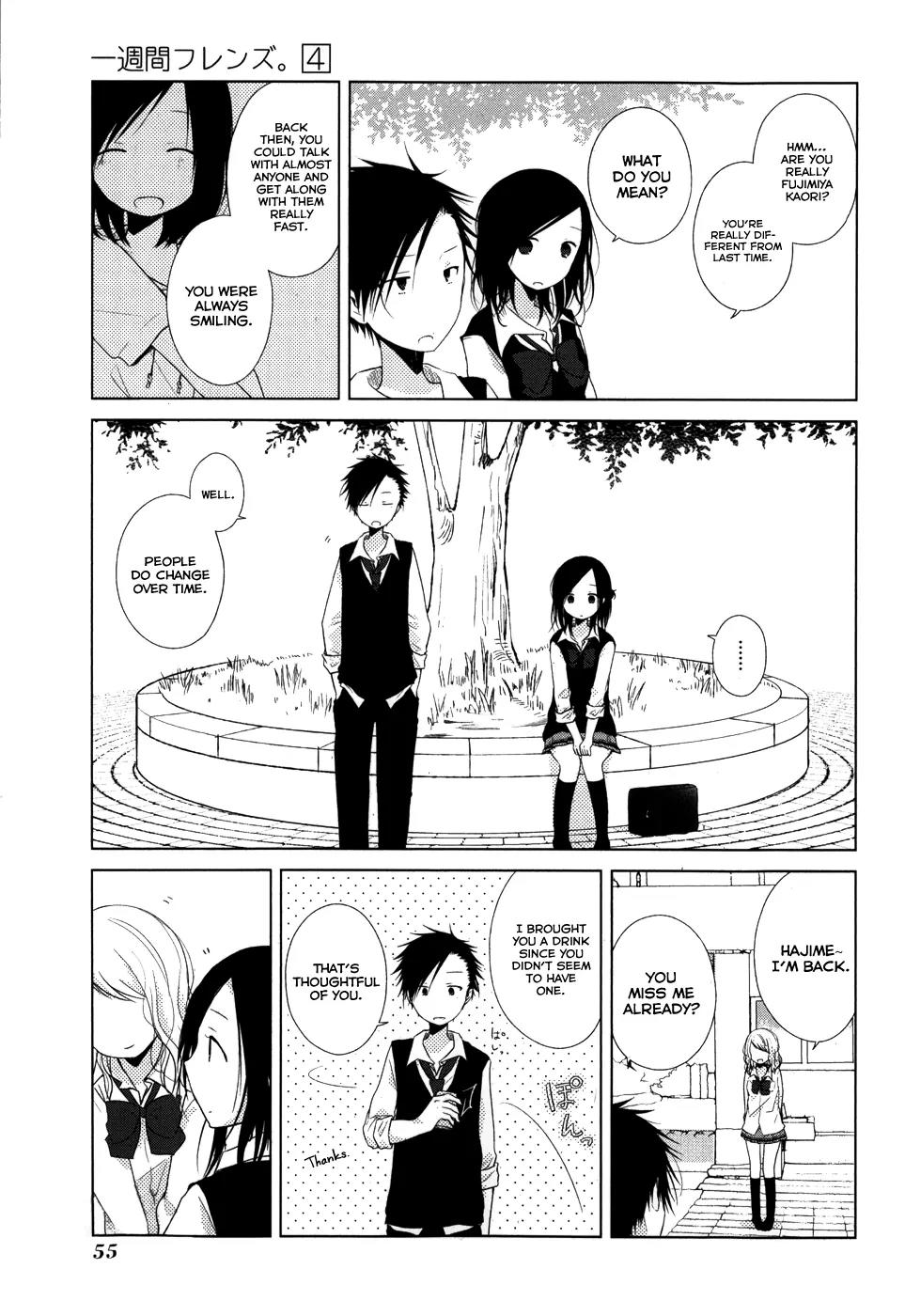 Isshuukan Friends Chapter 18 page 6 - Chapter 18: A Burden's Rhapsody