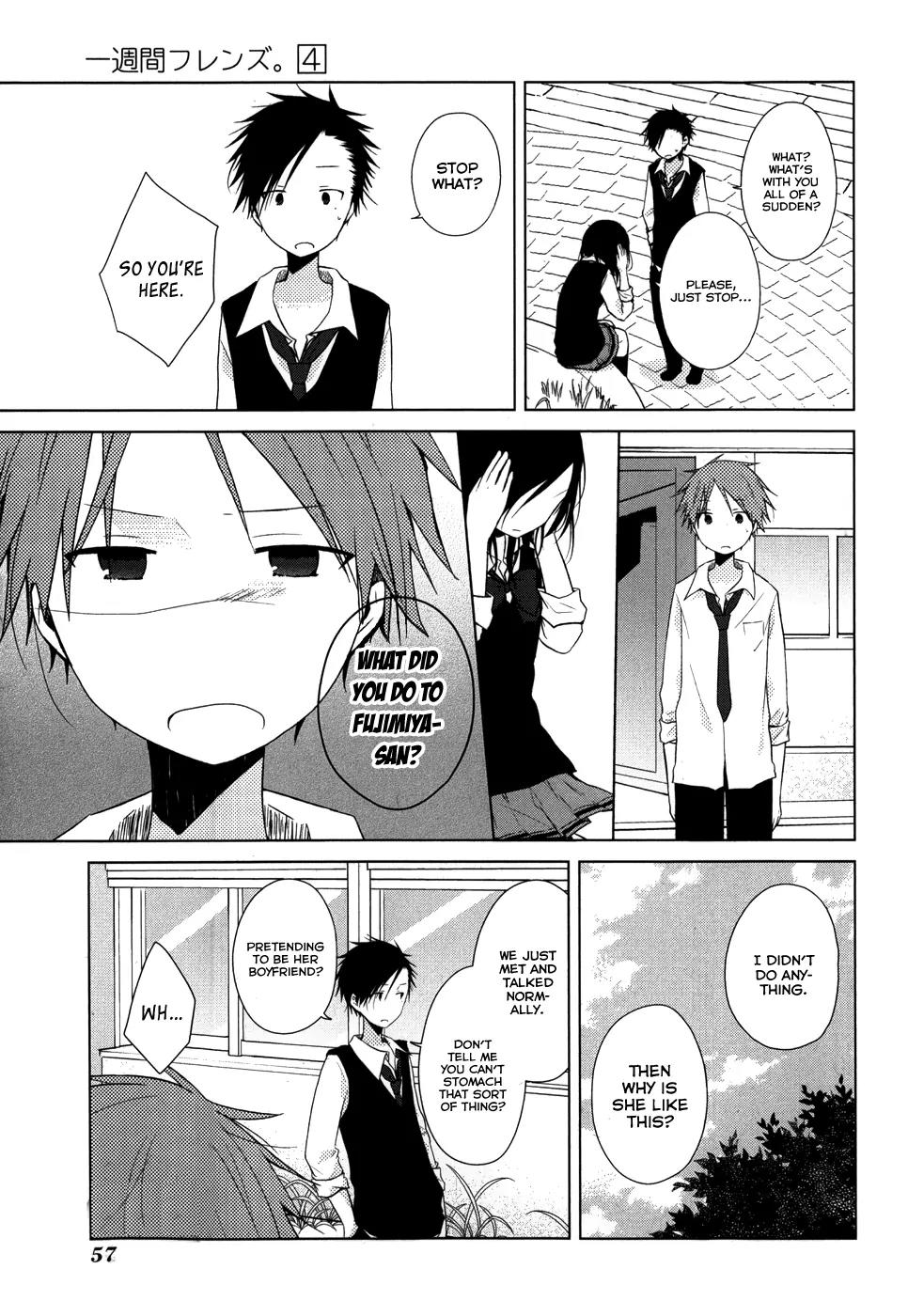 Isshuukan Friends Chapter 18 page 8 - Chapter 18: A Burden's Rhapsody