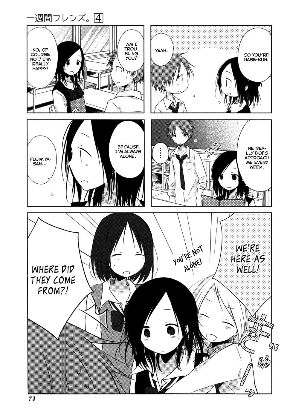 Isshuukan Friends Chapter 19 page 4 - Chapter 19 : The Chemical Formula to Like Something.