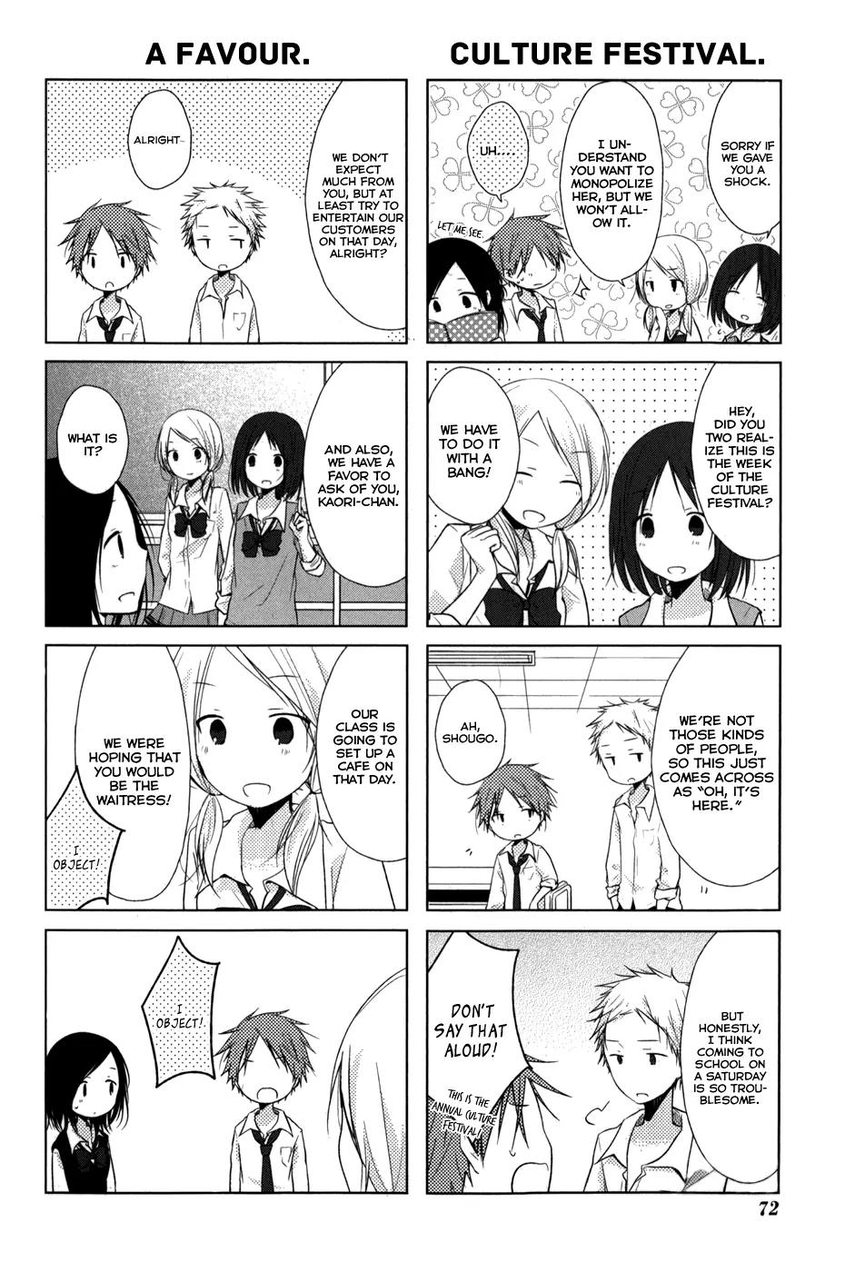 Isshuukan Friends Chapter 19 page 5 - Chapter 19 : The Chemical Formula to Like Something.