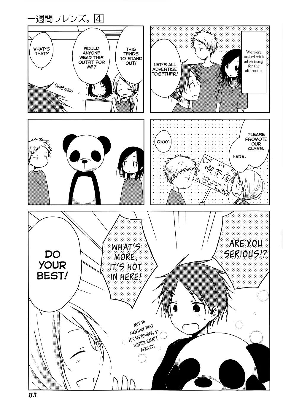 Isshuukan Friends Chapter 20 page 5 - Chapter 20: Because... It Was Fun