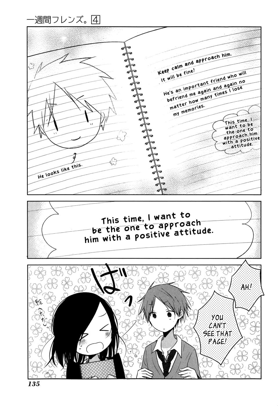 Isshuukan Friends Chapter 21.1 page 10 - Chapter 21.1: A Certain Week in "One Week Friends"