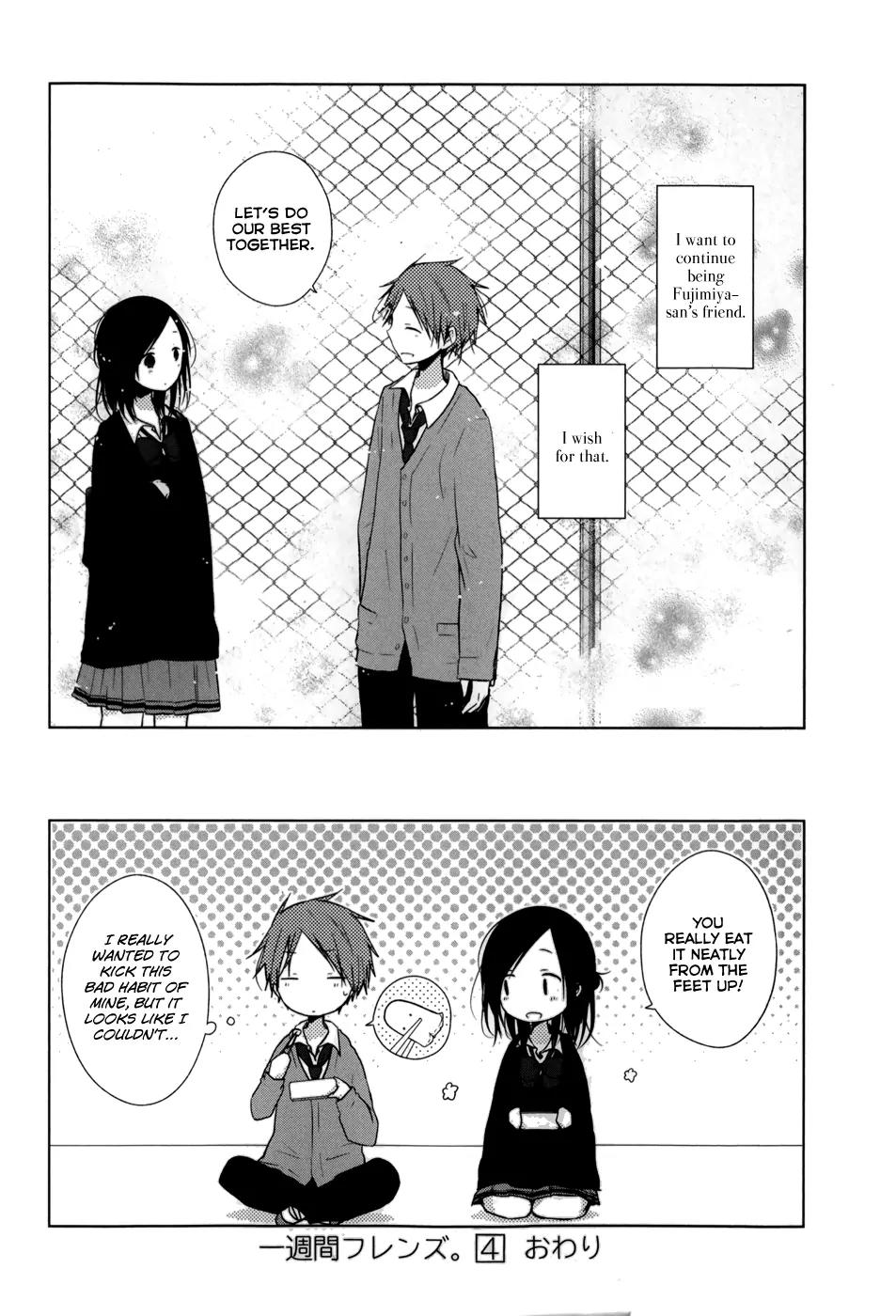 Isshuukan Friends Chapter 21.1 page 13 - Chapter 21.1: A Certain Week in "One Week Friends"