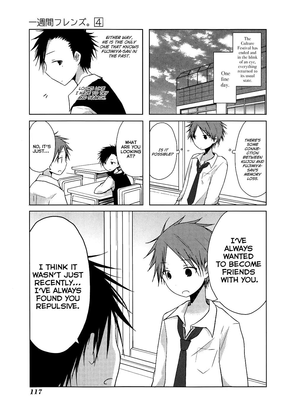 Isshuukan Friends Chapter 21 page 11 - Chapter 21: Annulation: The Rolling Stones