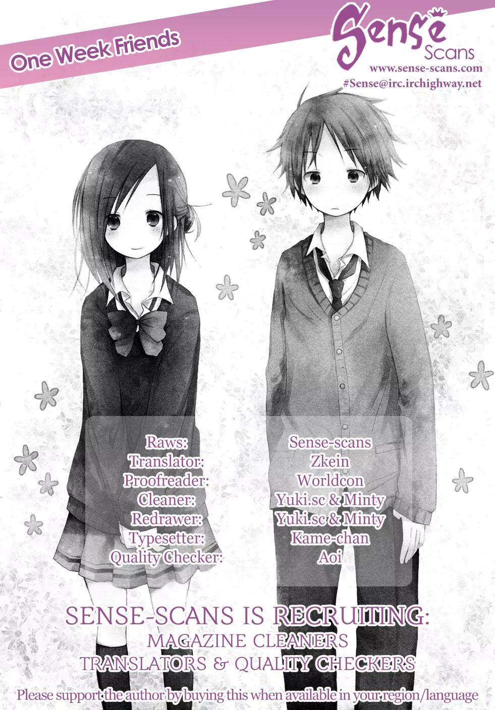 Isshuukan Friends Chapter 3 page 1 - Chapter 3: Friend's Friend + Omake