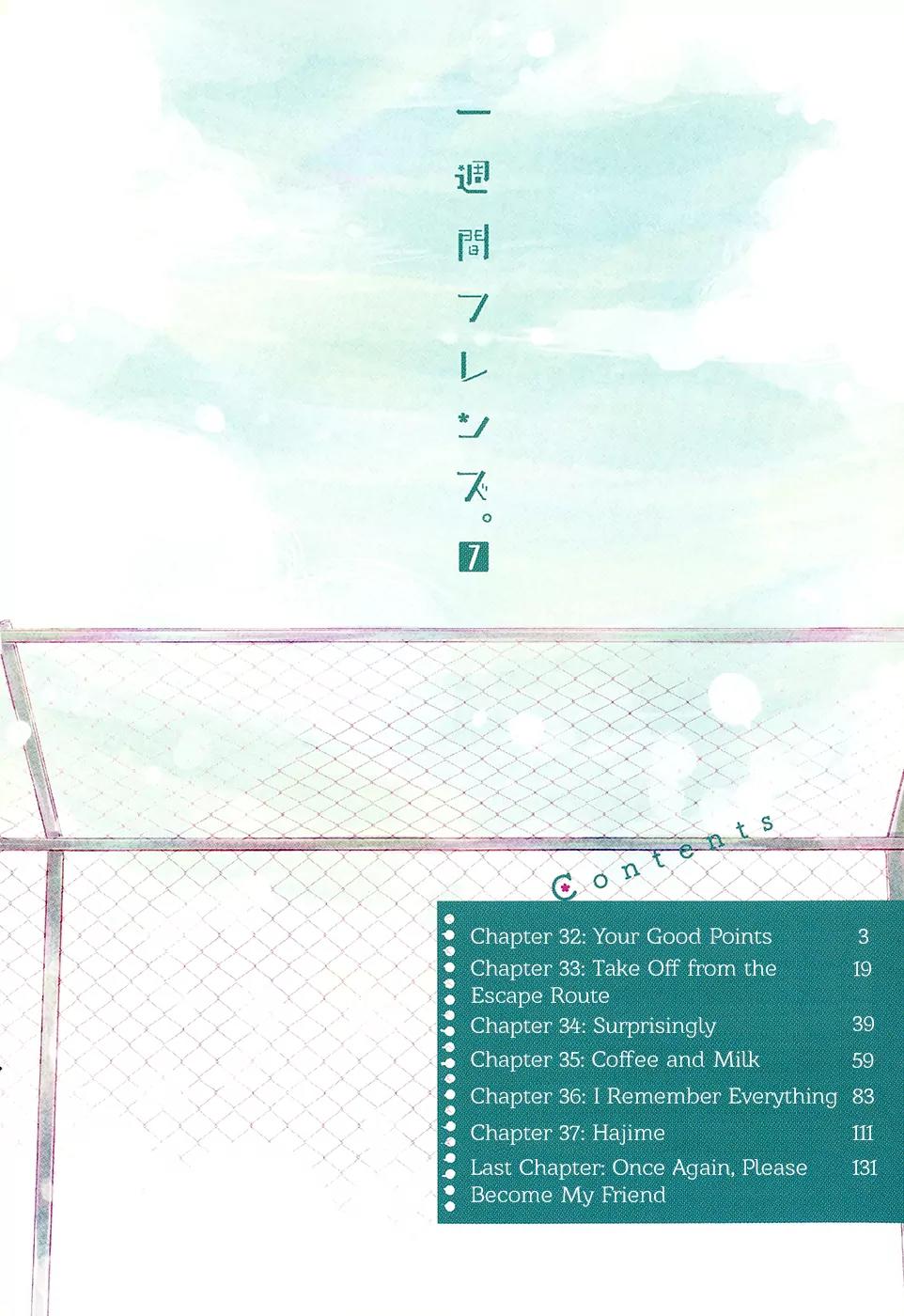 Isshuukan Friends Chapter 32 page 6 - Chapter 32: Your Good Points