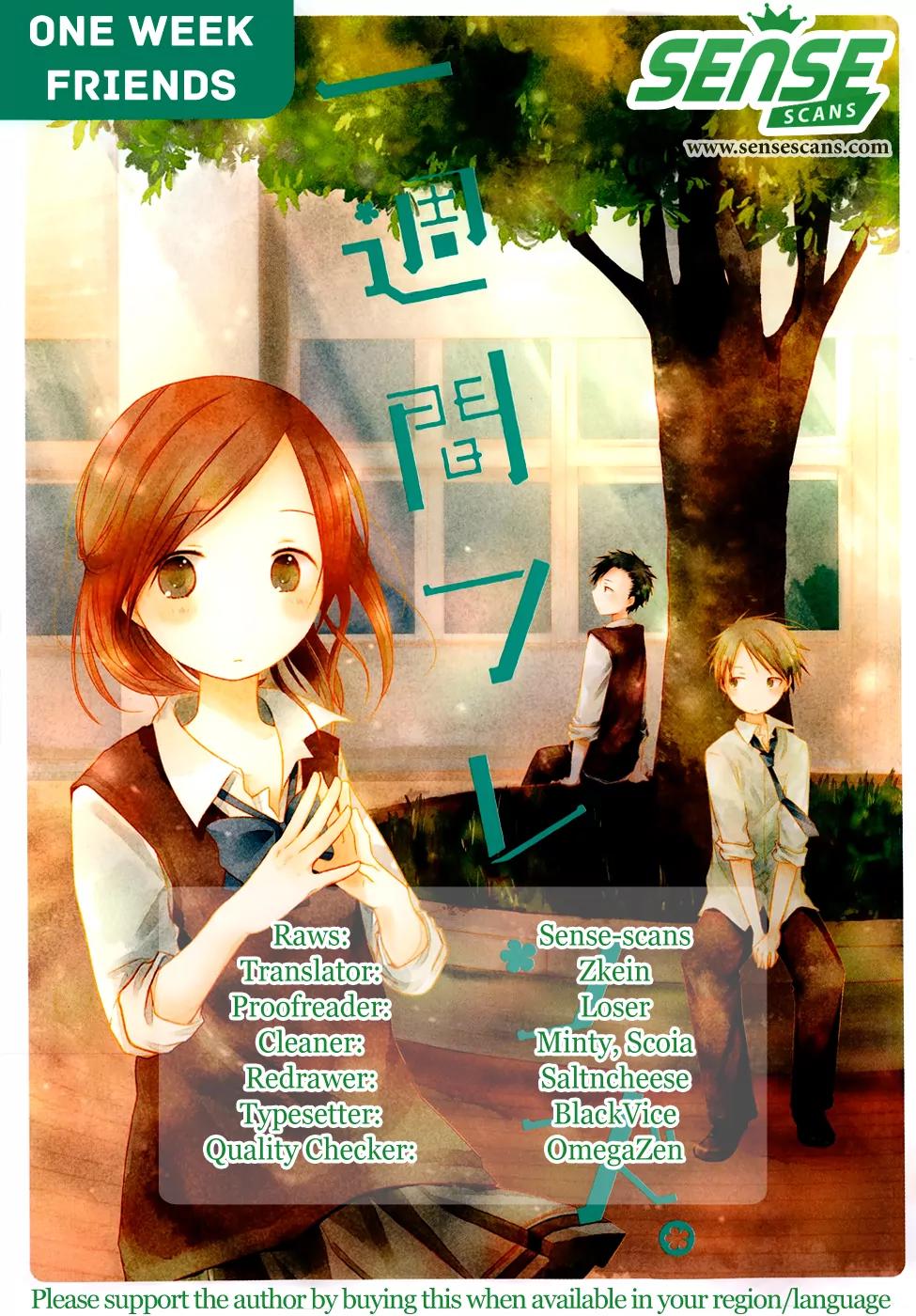 Isshuukan Friends Chapter 36 page 1 - Chapter 36: I Have Recalled Everything