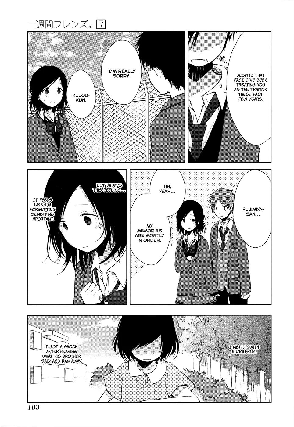Isshuukan Friends Chapter 36 page 23 - Chapter 36: I Have Recalled Everything