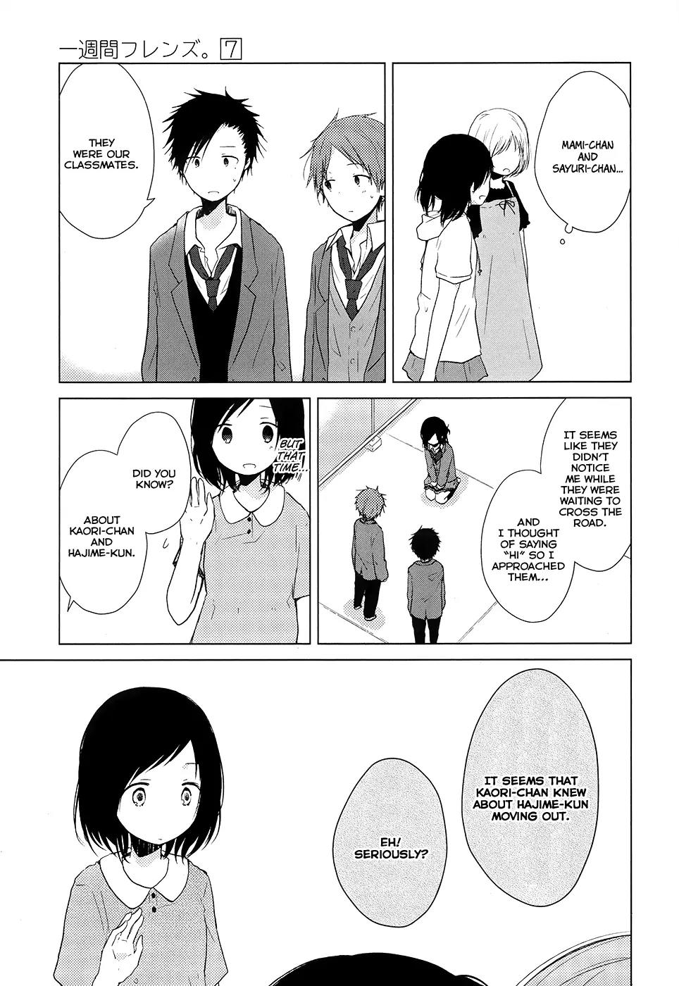 Isshuukan Friends Chapter 37 page 9 - Chapter 37: Hajime-kun