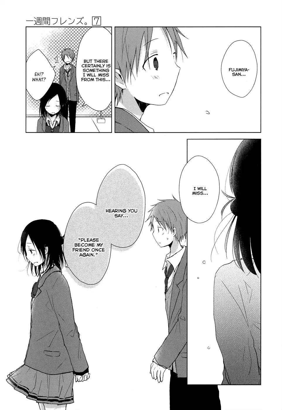 Isshuukan Friends Chapter 38 page 13 - Chapter 38: Please Become My Friend Once Again [End]