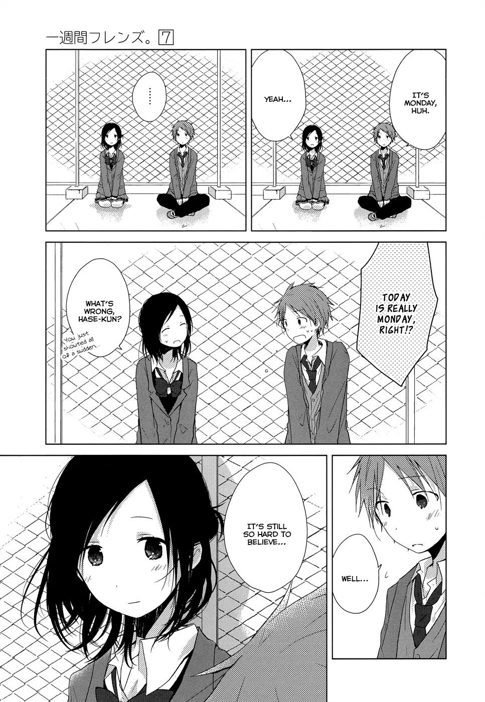 Isshuukan Friends Chapter 38 page 7 - Chapter 38: Please Become My Friend Once Again [End]