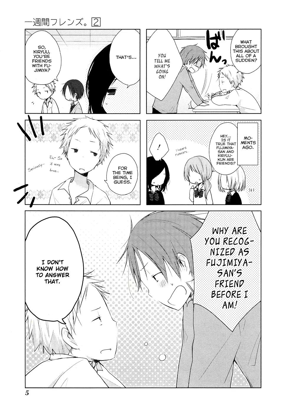 Isshuukan Friends Chapter 4 page 6 - Chapter 4: Quarrel with a Friend