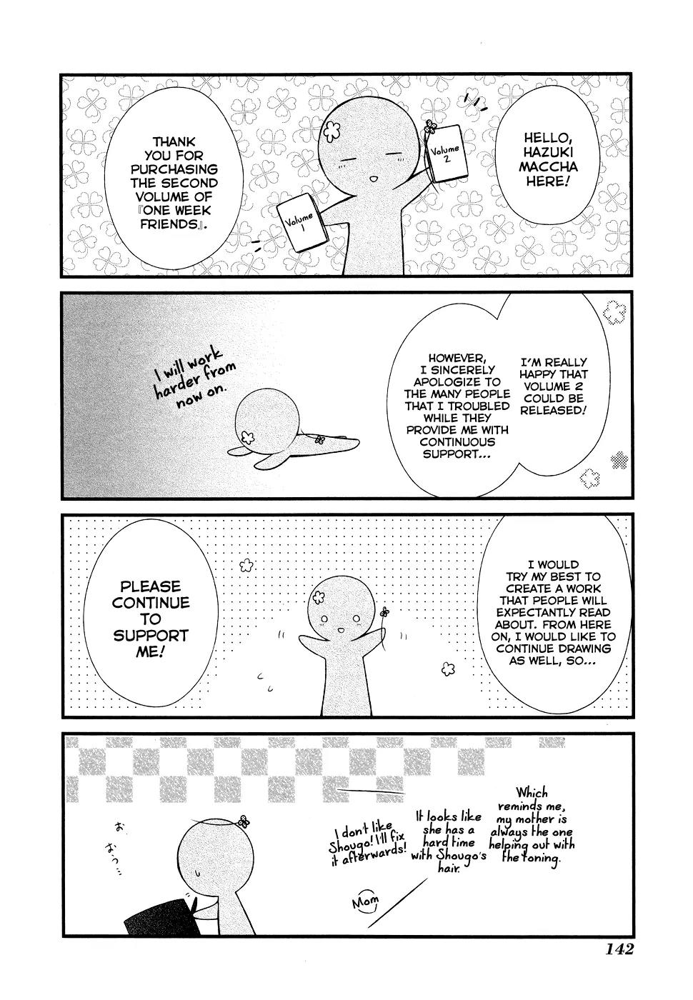 Isshuukan Friends Chapter 8 page 31 - Chapter 8: A New Friend