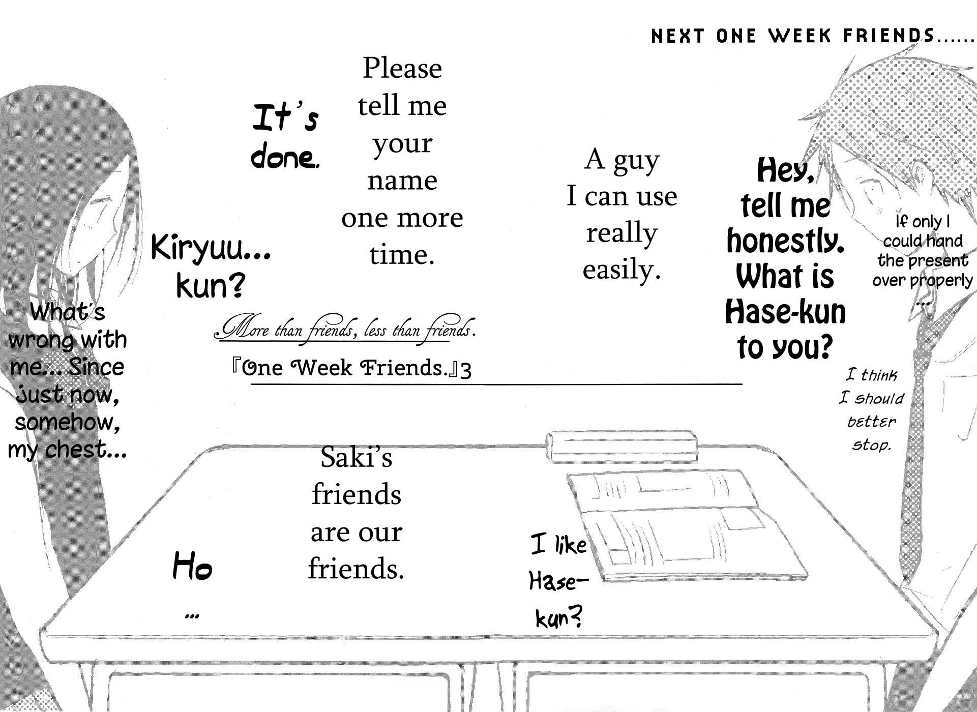 Isshuukan Friends Chapter 8 page 33 - Chapter 8: A New Friend