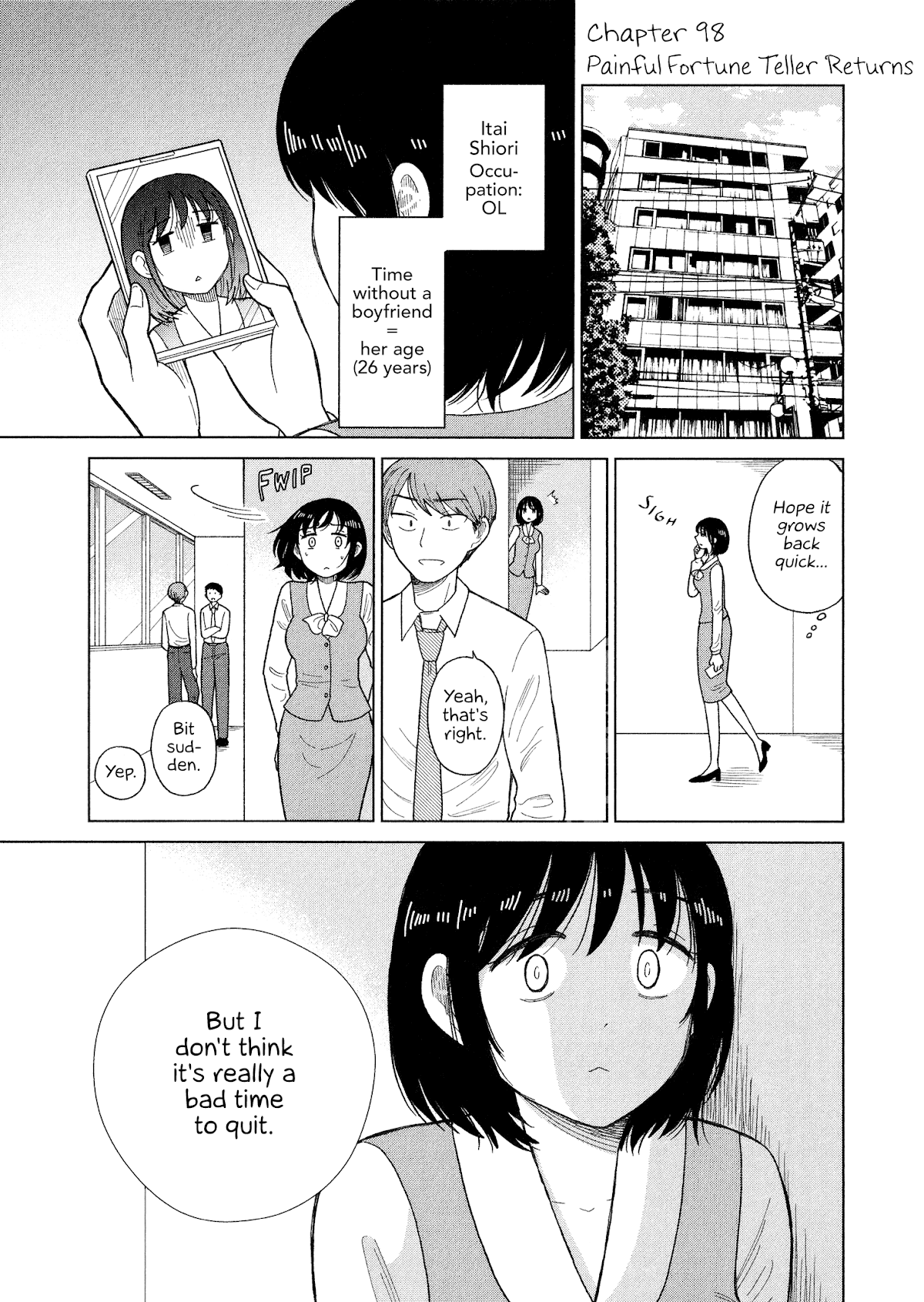 Itai onee-san wa sukidesu ka? Chapter 98 page 1 - Chapter 98: Painful Fortune Teller Returns