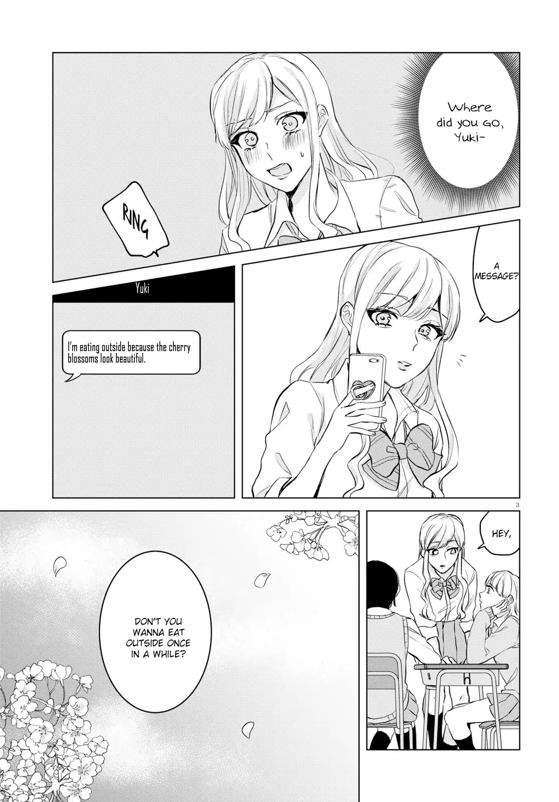 Itazura Privacy Chapter 6 page 3 - Chapter 6: A Lily Blooms Under A Cherry Blossom Tree