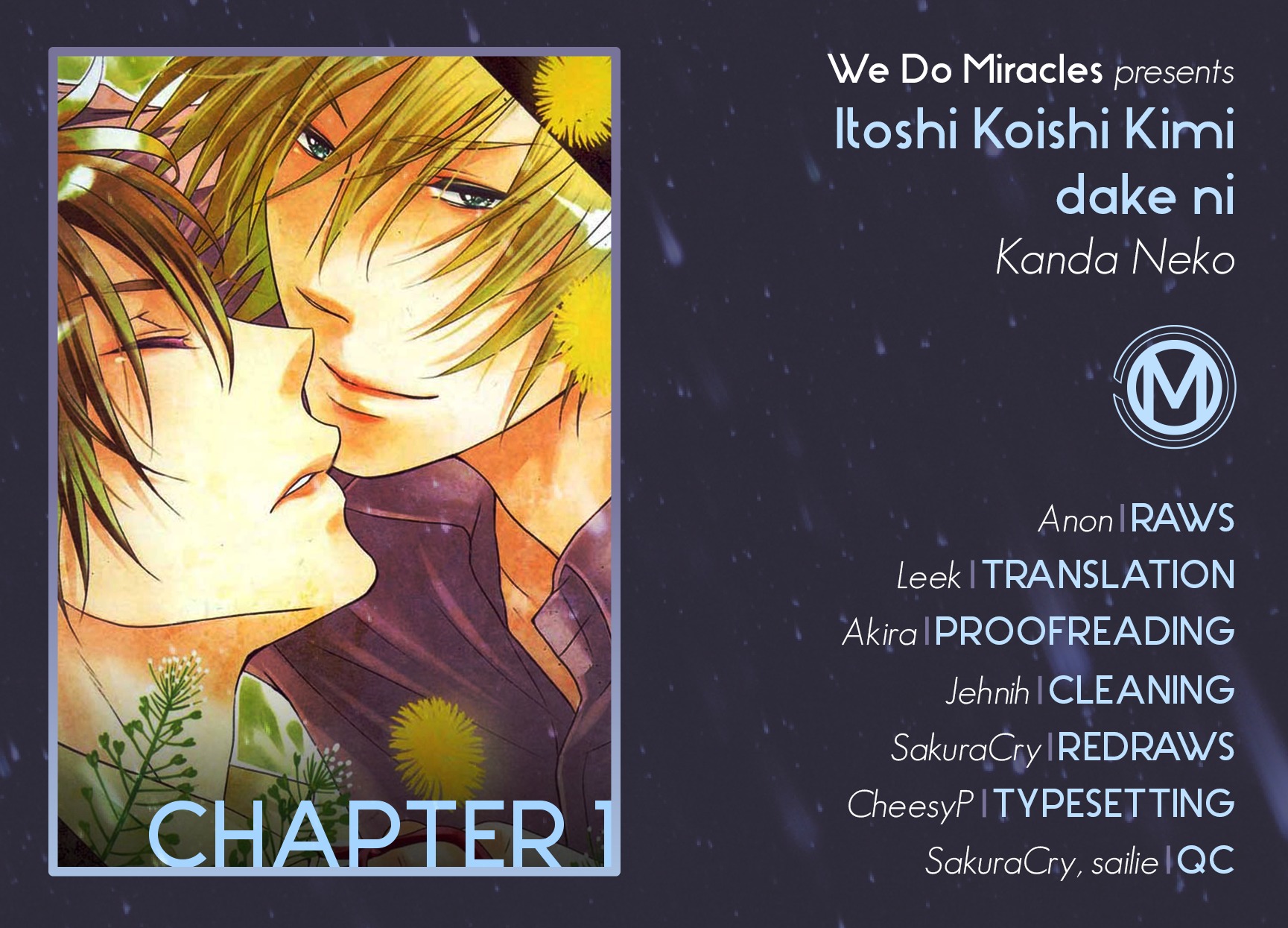 Itoshi Koishi Kimi dake ni Chapter 1 page 2 - Chapter 1