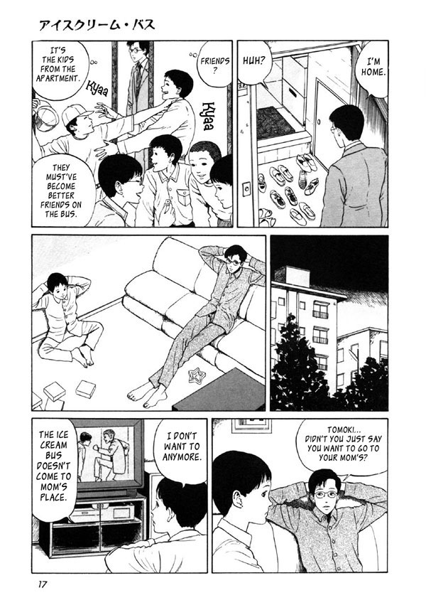 Itou Junji Kyoufu Manga Collection Chapter 10.1 page 19 - Vol.10 Chapter 1: Ice Cream Bus
