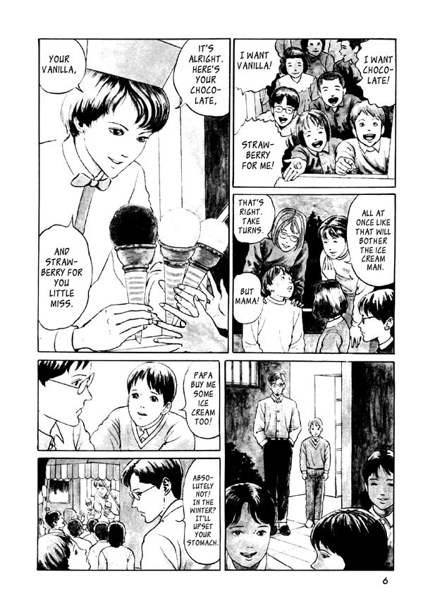 Itou Junji Kyoufu Manga Collection Chapter 10.1 page 8 - Vol.10 Chapter 1: Ice Cream Bus