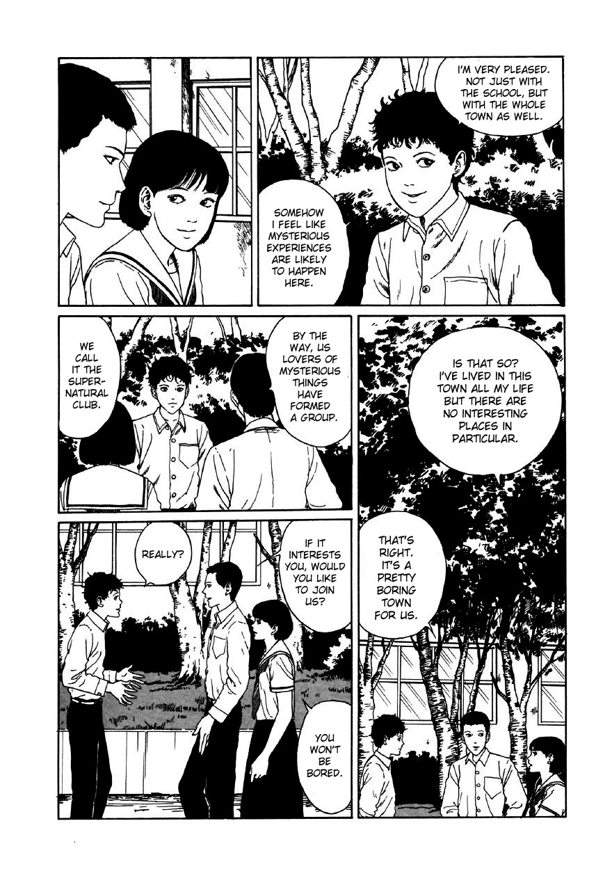 Itou Junji Kyoufu Manga Collection Chapter 11.5 page 10 - Vol.11 Chapter 5: The Supernatural Transfer Student