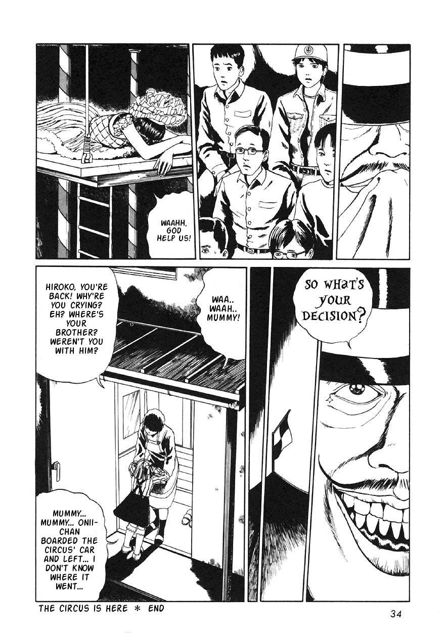 Itou Junji Kyoufu Manga Collection Chapter 13.1 page 36 - Vol.13 Chapter 1: The Circus is here