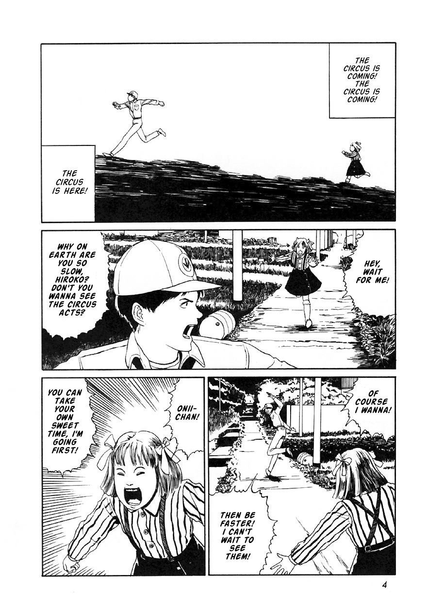Itou Junji Kyoufu Manga Collection Chapter 13.1 page 6 - Vol.13 Chapter 1: The Circus is here