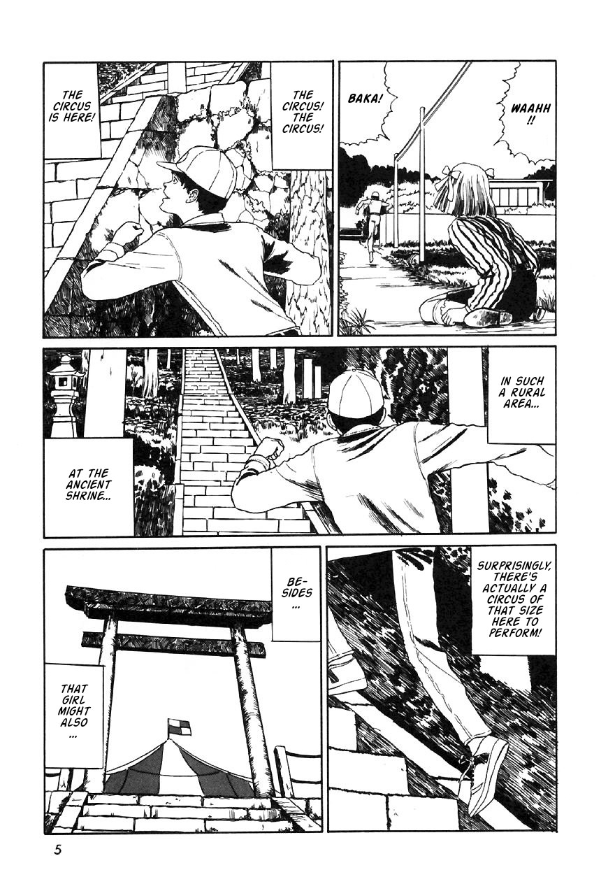 Itou Junji Kyoufu Manga Collection Chapter 13.1 page 7 - Vol.13 Chapter 1: The Circus is here