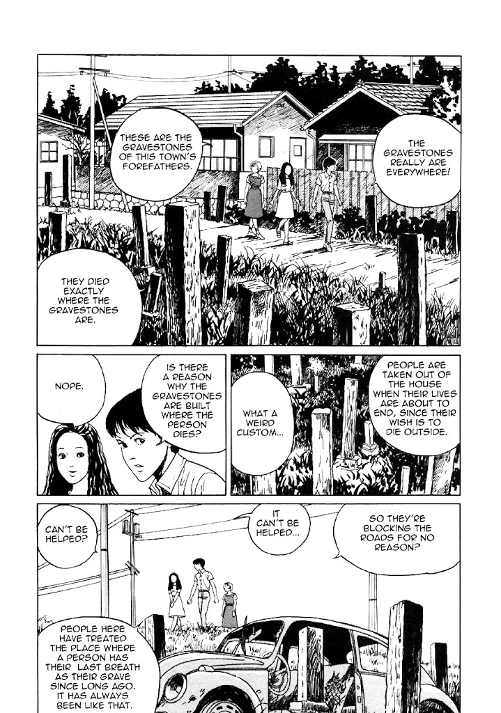 Itou Junji Kyoufu Manga Collection Chapter 13.2 page 17 - Vol.13 Chapter 2: Gravetown