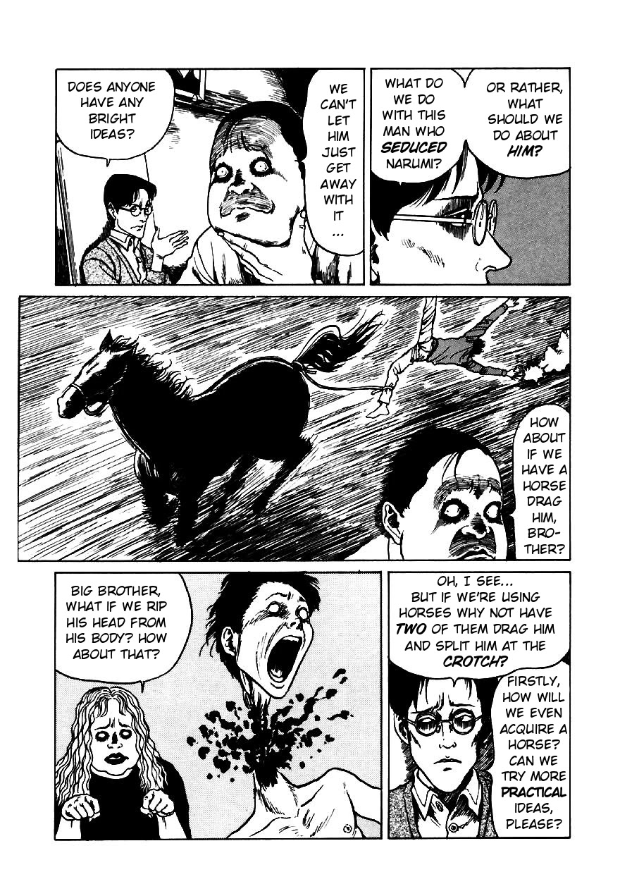 Itou Junji Kyoufu Manga Collection Chapter 13.4 page 16 - Vol.13 Chapter 4: The Bizarre Hikizuri Siblings - Second Daughter's Lover