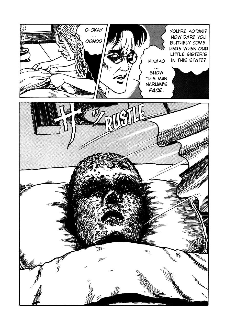 Itou Junji Kyoufu Manga Collection Chapter 13.4 page 28 - Vol.13 Chapter 4: The Bizarre Hikizuri Siblings - Second Daughter's Lover
