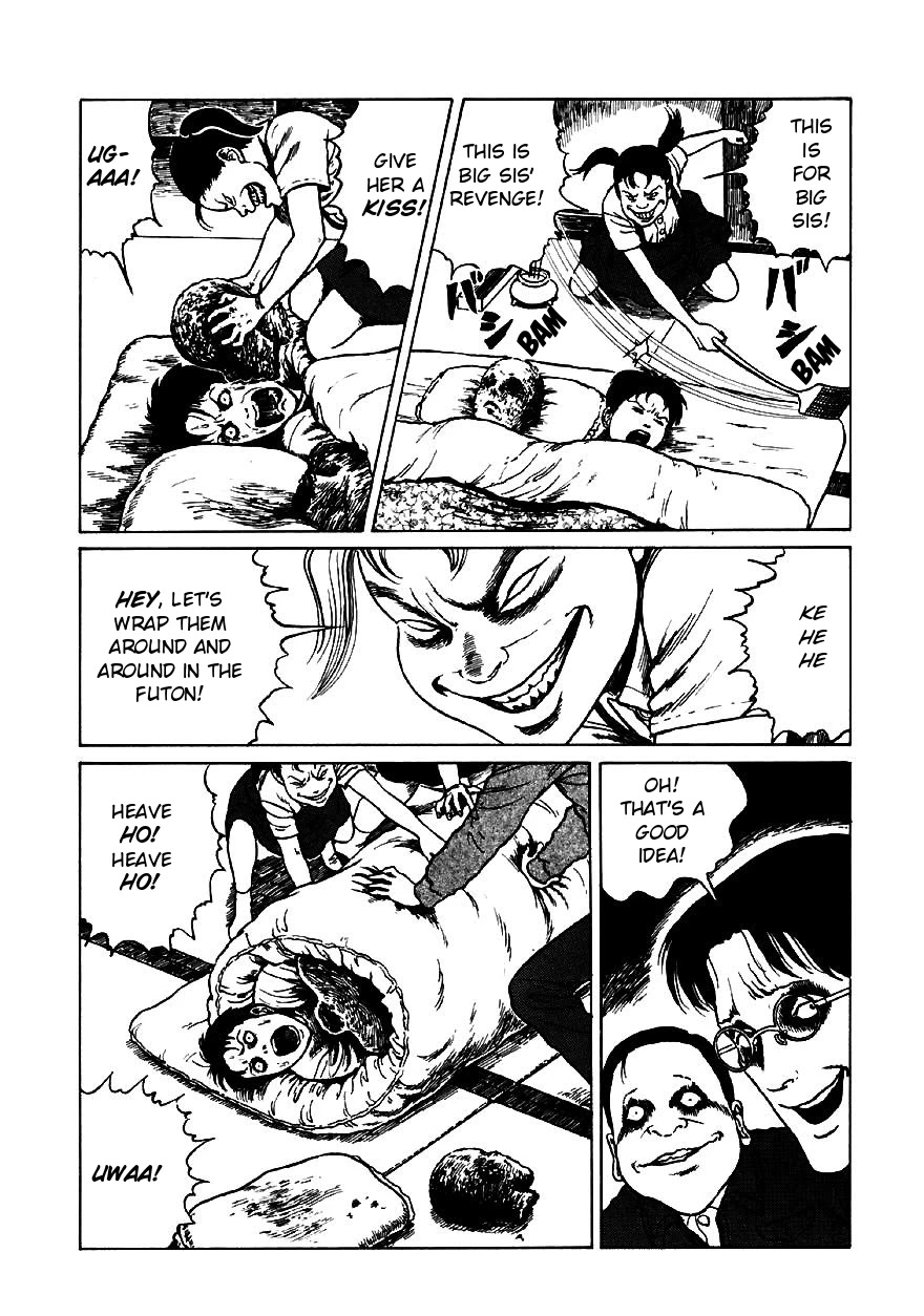 Itou Junji Kyoufu Manga Collection Chapter 13.4 page 32 - Vol.13 Chapter 4: The Bizarre Hikizuri Siblings - Second Daughter's Lover